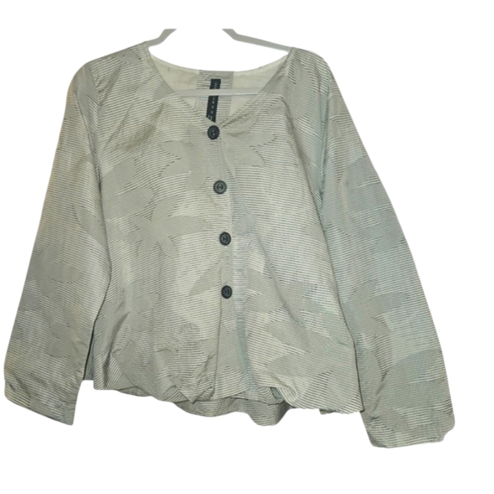 Gershon Bram Sculptured Textured Top/ Blazer